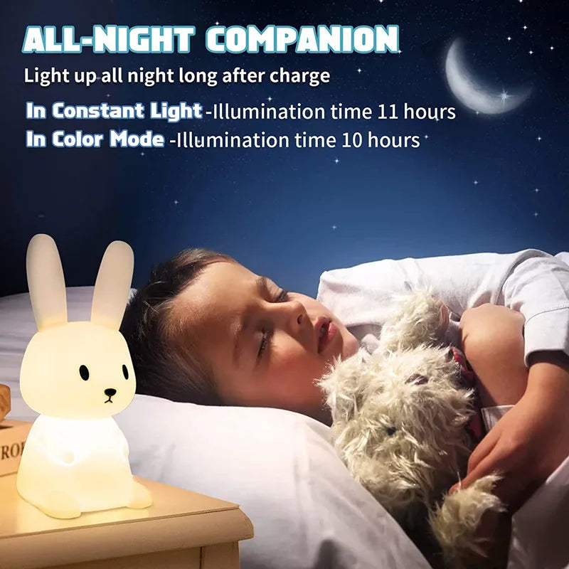 GlowBuddy™ LED Konijnenlamp - Het Perfecte Nachtlampje voor Kinderen