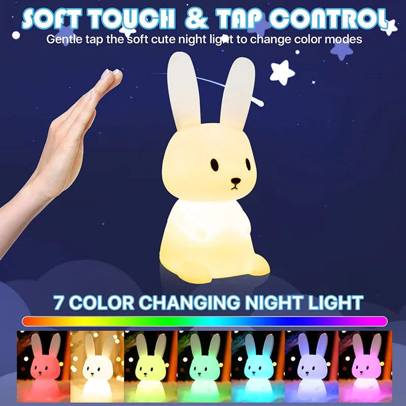GlowBuddy™ LED Konijnenlamp - Het Perfecte Nachtlampje voor Kinderen