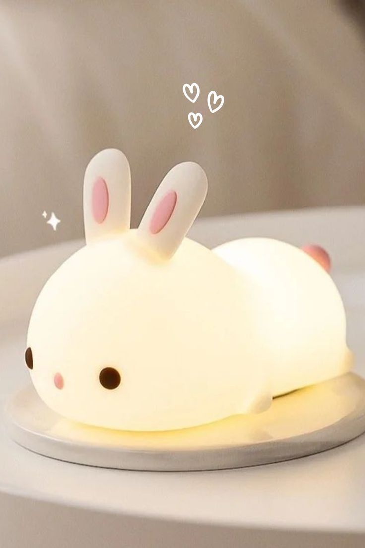 Lichtgevende Bunny Knuffellamp – Je Schattigste Gezelschapslichtje!