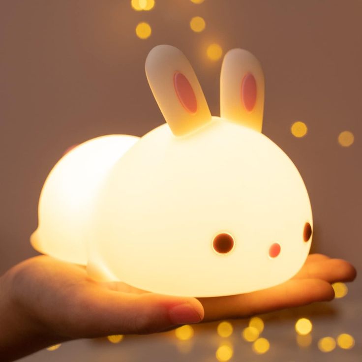 Lichtgevende Bunny Knuffellamp – Je Schattigste Gezelschapslichtje!