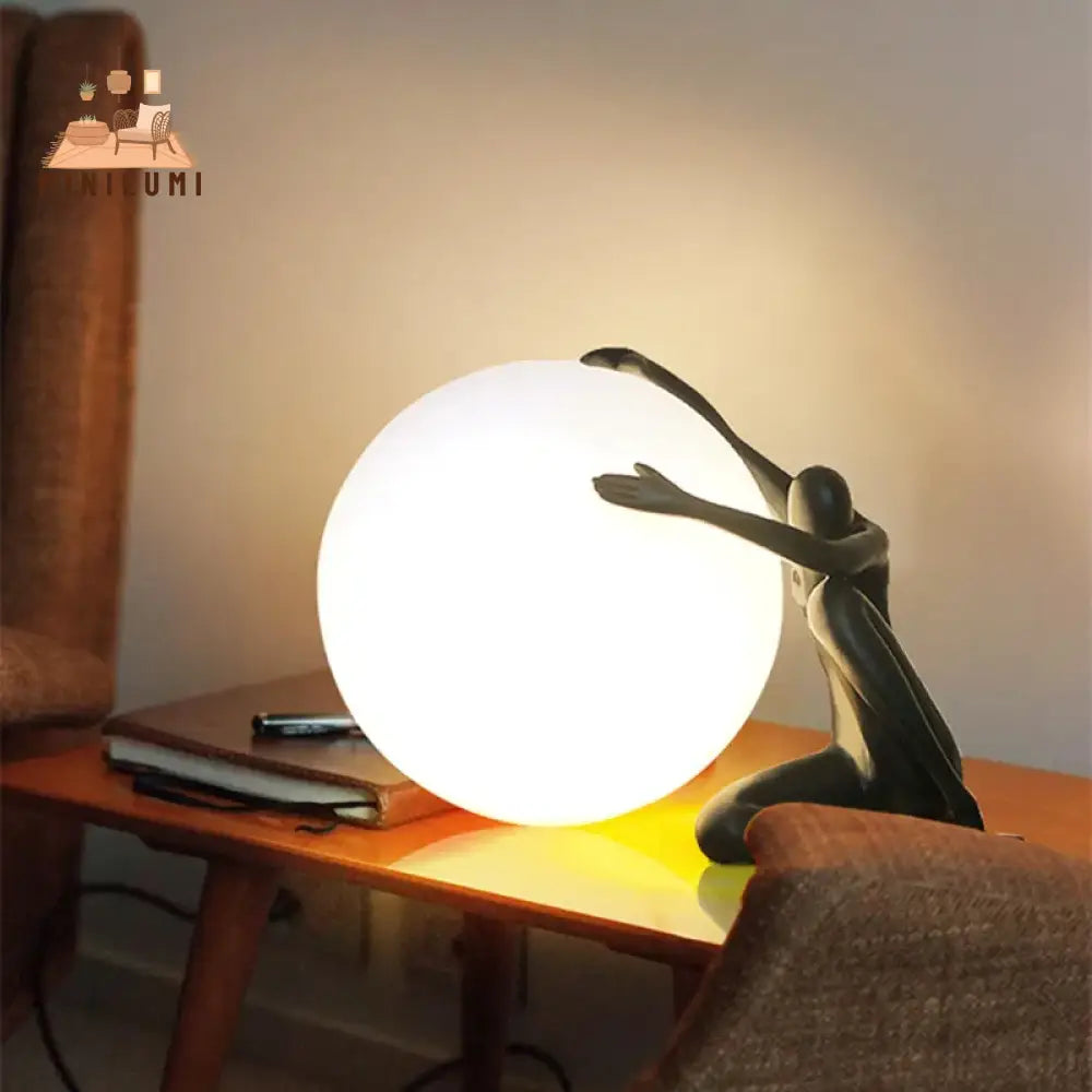 Cosmic Embrace: Kunstzinnige Tafellamp Met Mystieke Sfeer Decoratieve Verlichting