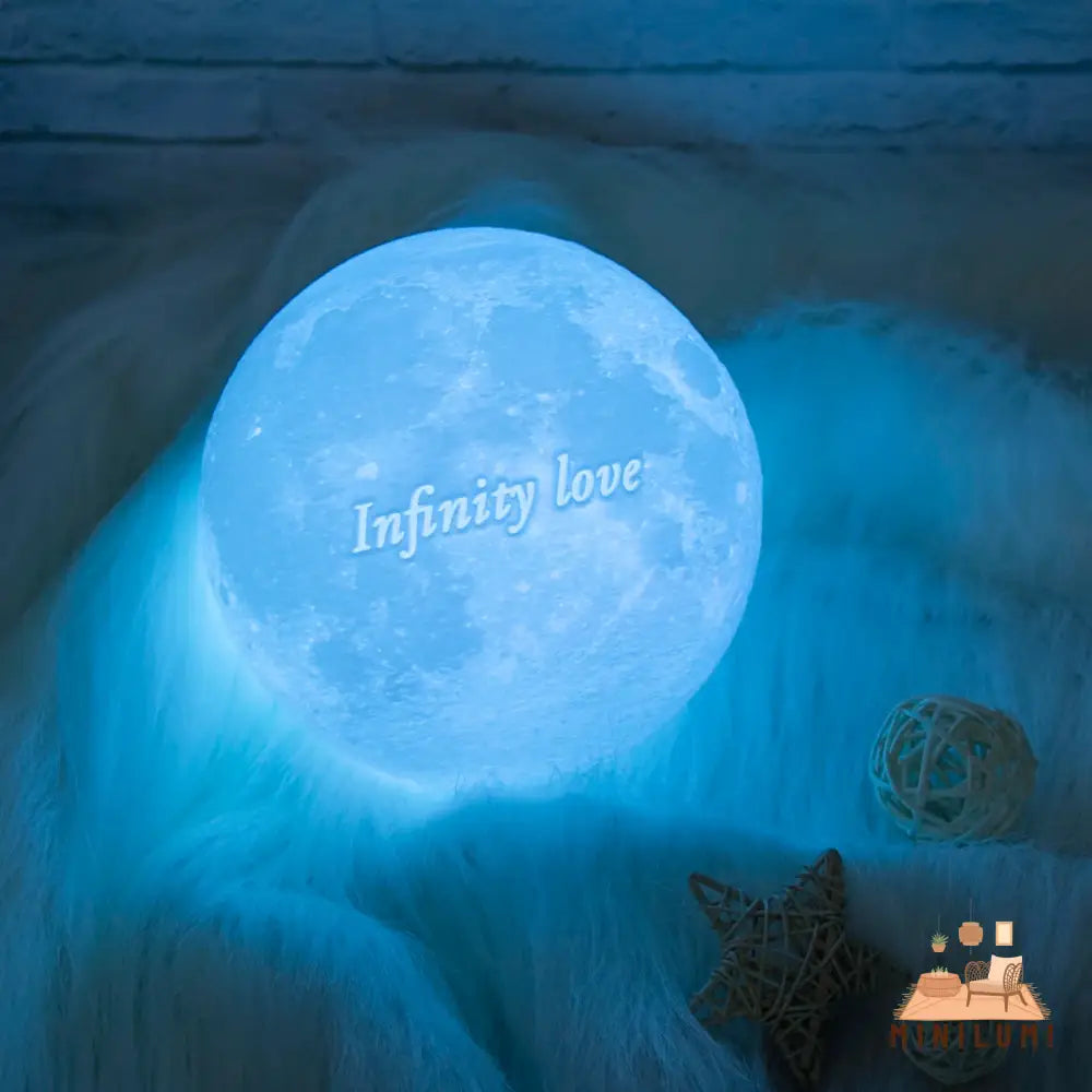 Persoonlijke 3D Geprinte Maanlamp - Uniek En Op Maat Gemaakt Decoratieve Verlichting