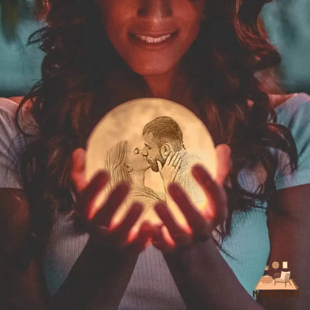 Persoonlijke 3D Geprinte Maanlamp - Uniek En Op Maat Gemaakt Decoratieve Verlichting