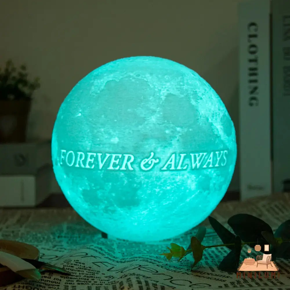 Persoonlijke 3D Geprinte Maanlamp - Uniek En Op Maat Gemaakt Decoratieve Verlichting