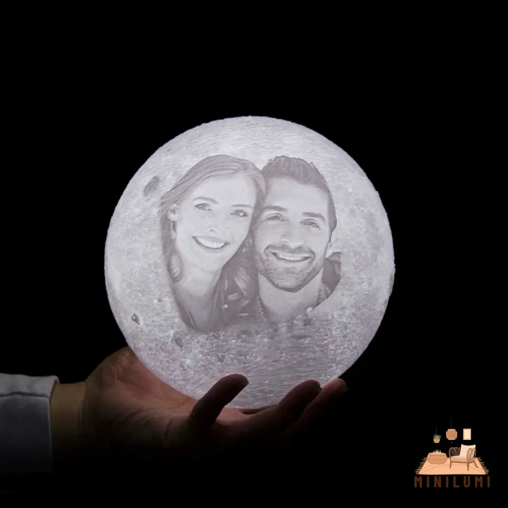 Persoonlijke 3D Geprinte Maanlamp - Uniek En Op Maat Gemaakt Decoratieve Verlichting